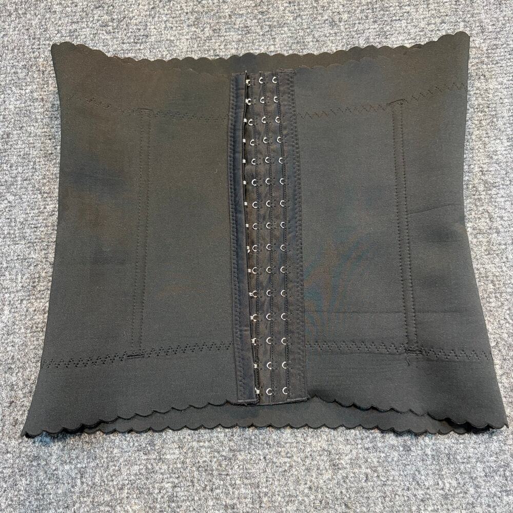 Prima Valentina Corset Shapewear Waist Trainer Black Size Large Hook & Eye